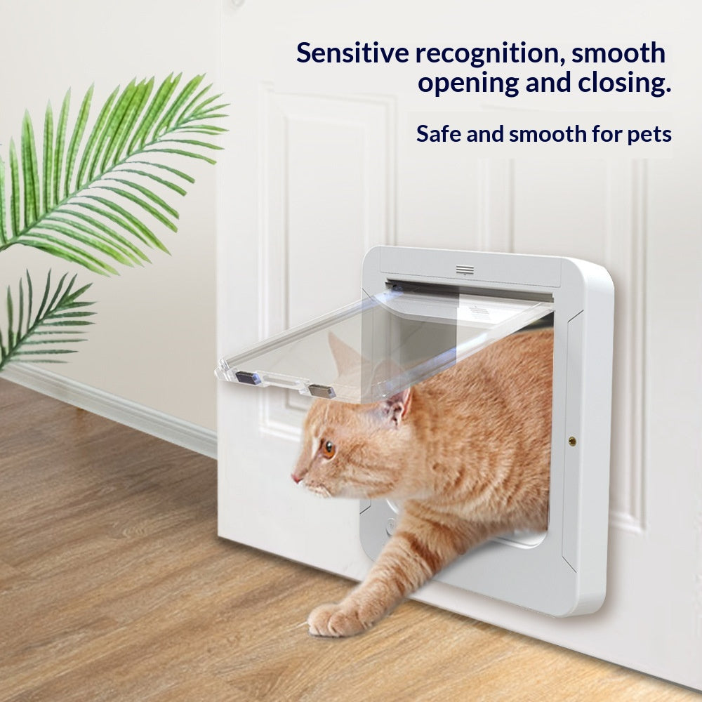 Smart RFID Pet Door avec entrée et sortie contrôlables pour chiens et chats.