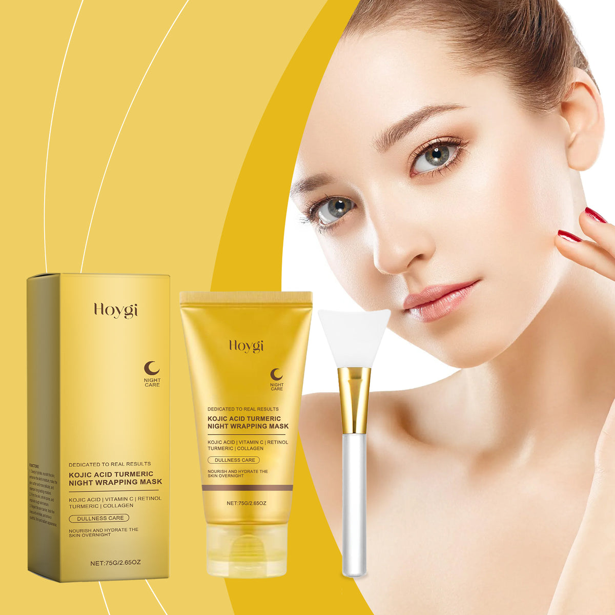 75g Face Mask - 1 Face Mask Brush-box