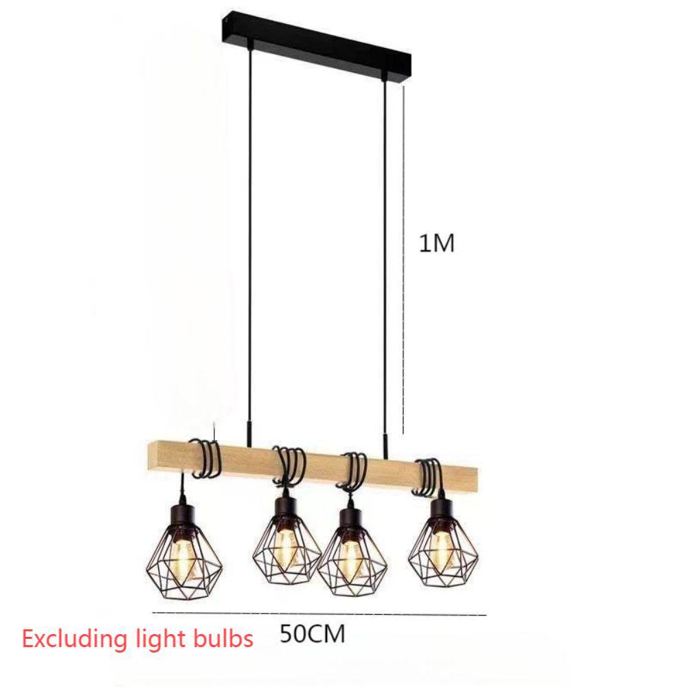 Long pendentif de style industriel pour café restaurant et comptoirs de bar