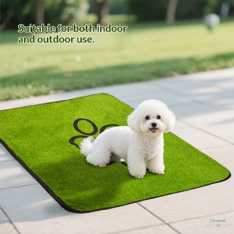 Pad de lavage pour animaux de compagnie Pad de gazon artificiel qui respire et très absorbant
