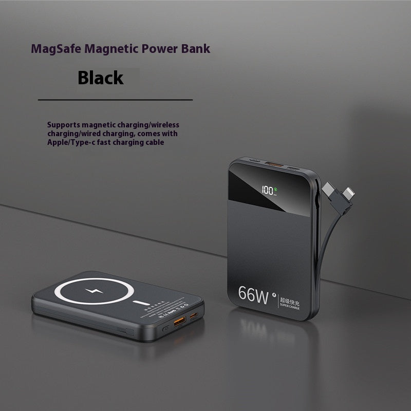 Magsafe Magnetic Wireless avec câble 66W Super Fast Charge Power Bank