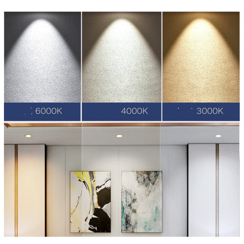 Lampe de lavage mural de ménage COB Spotlight LED Sky Lampe Angle réglable