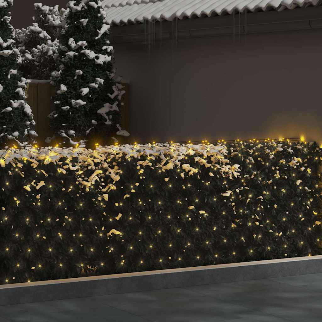 Lumière LED Net chaud blanc 3x2 m 204 LEDs Intérieur