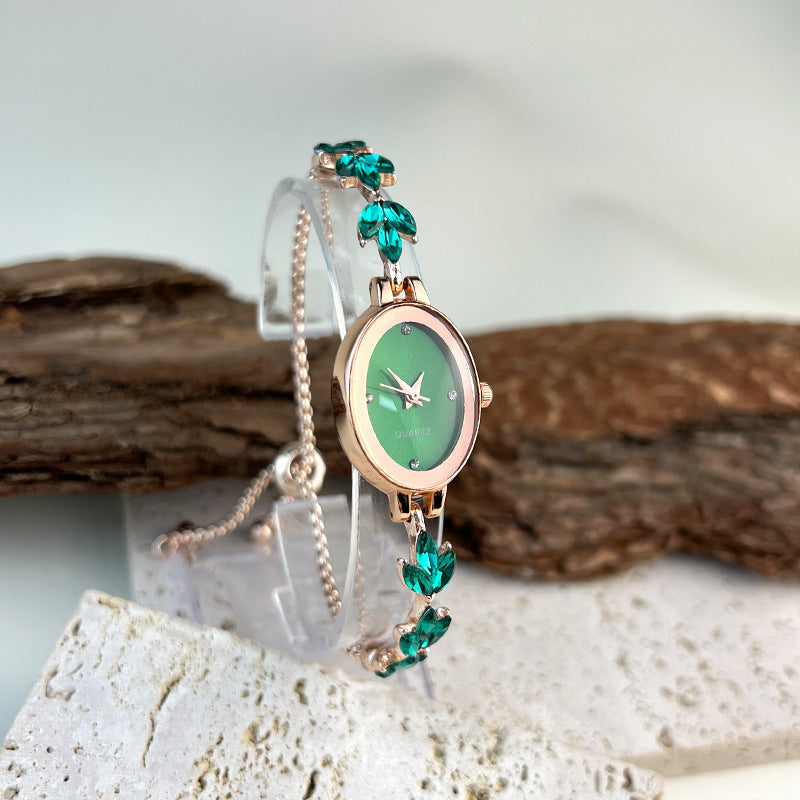 Ovale bracelet montre Luxury Retro Exquise Niche montre femme haute qualité Quartz Watc