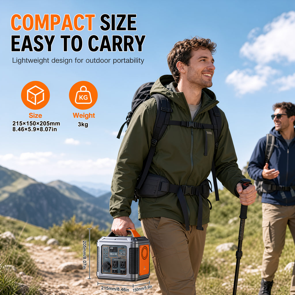 Centrale électrique portable Sbaoh 300W 296Wh 80000mAh générateur solaire avec charge rapide PD100W