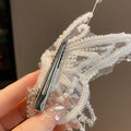 Super Fée Bow Cristal Tassel épingle à cheveux femmes