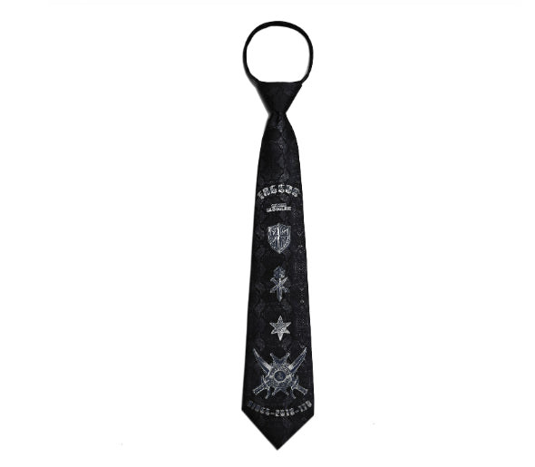 Design original Chevalier royal Non-Necktie Brodé Twill Zipper Celebrity-Style Tie