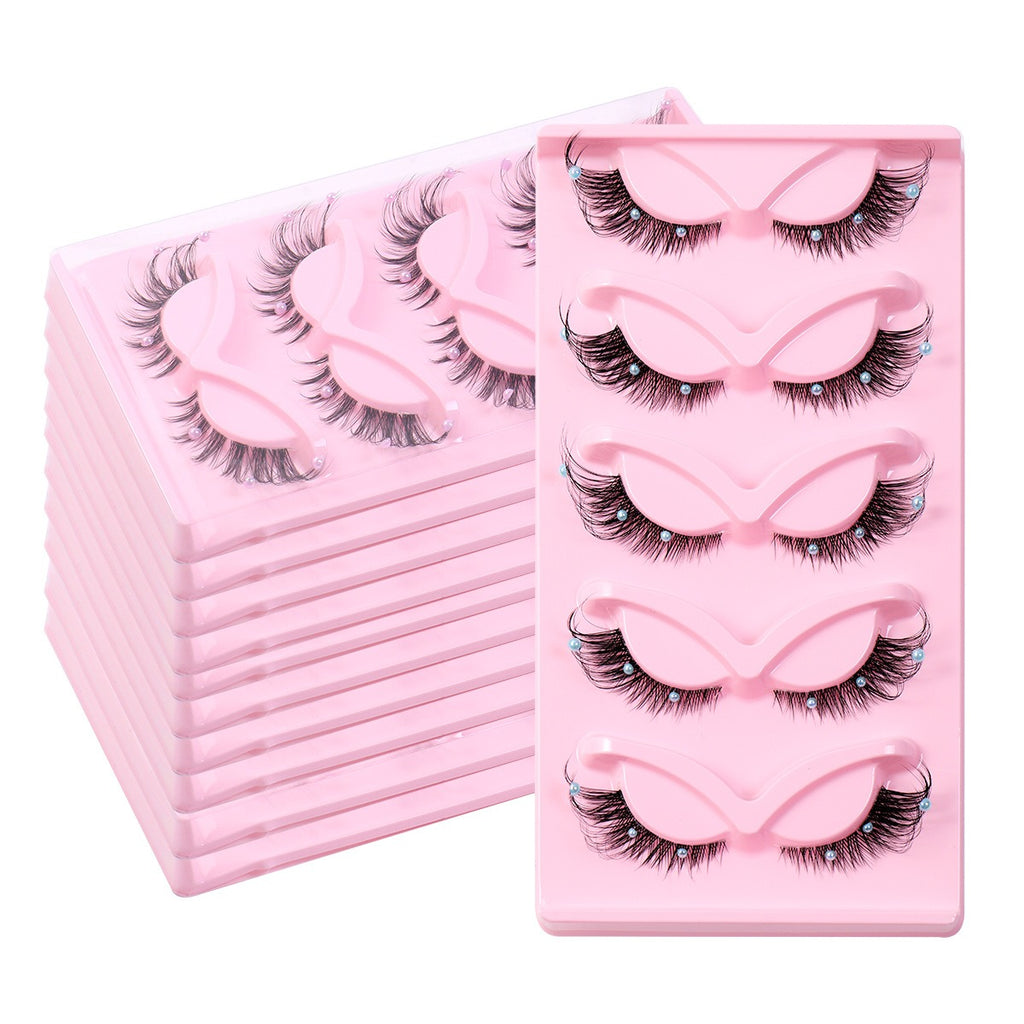 5 paires de faux cils cils Cluster d'extension