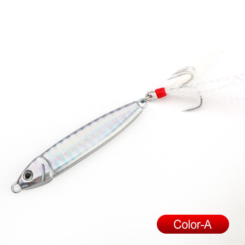 Petite plaque de fer Plomb Poisson Métaux Paillettes Long S Pêche en mer