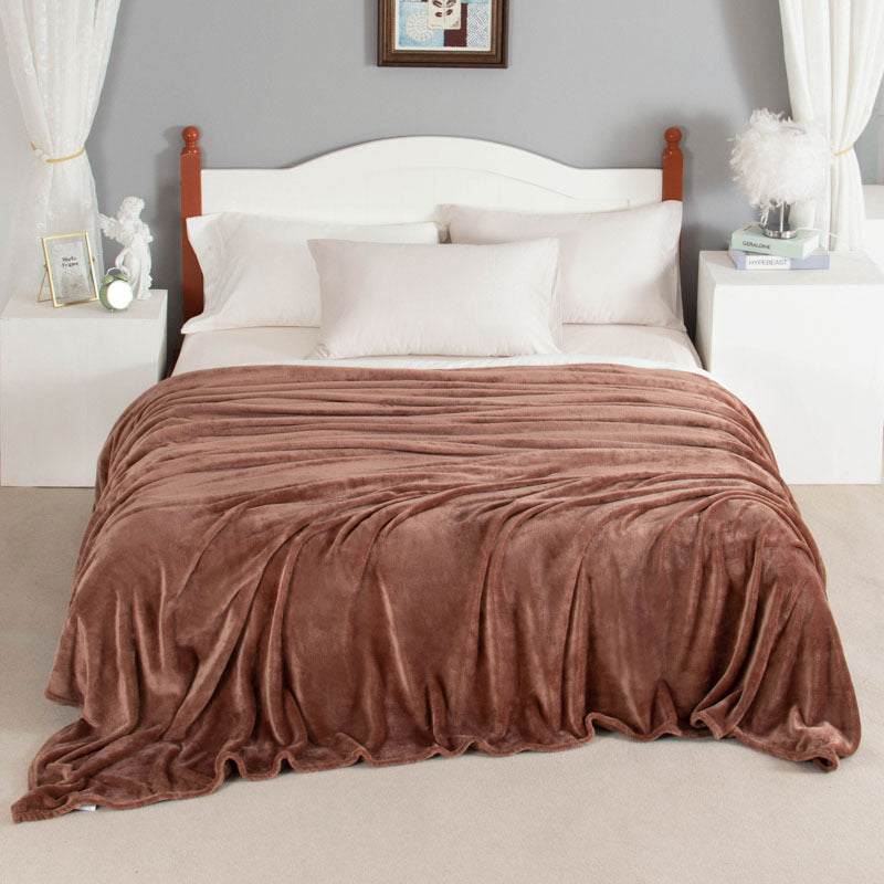 Épaisseur Coral Fleece BlankGift Blank Solid Color Vegan-friendly