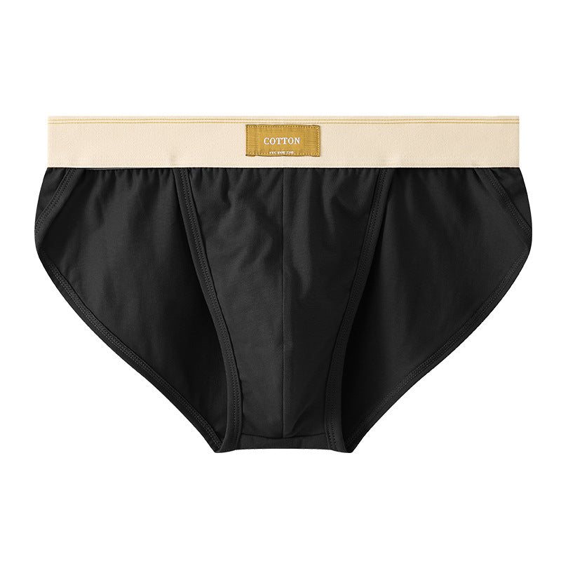 Slips en coton couleur solide pour hommes