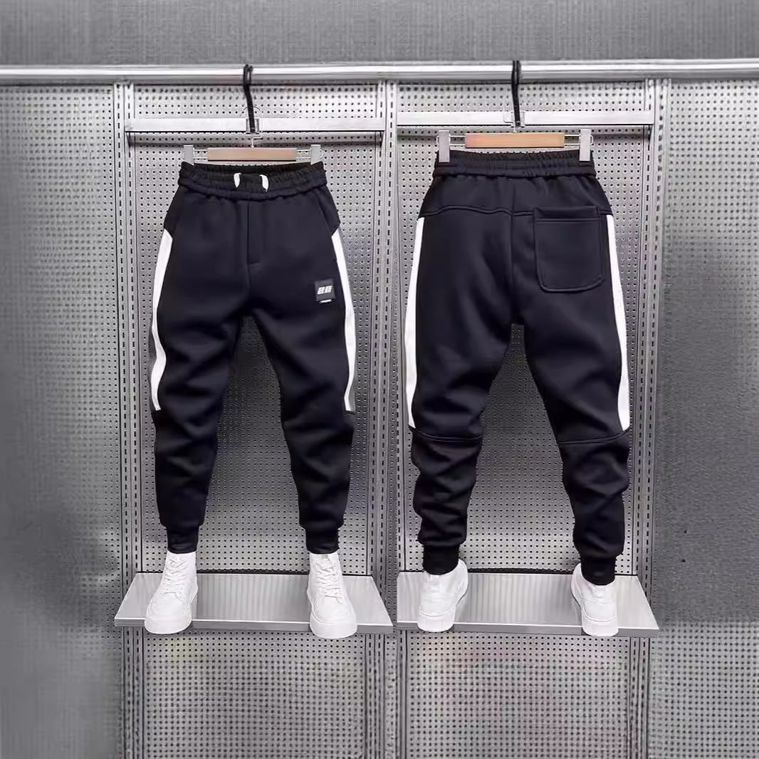 Pantalons de jogging occasionnels avec des cuffsversatile élastiques et en pente