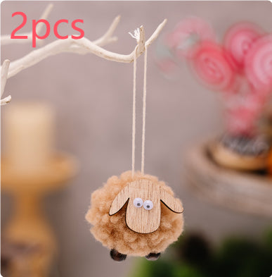 Pendentif de cerf de Noël Felt Pendentif créatif