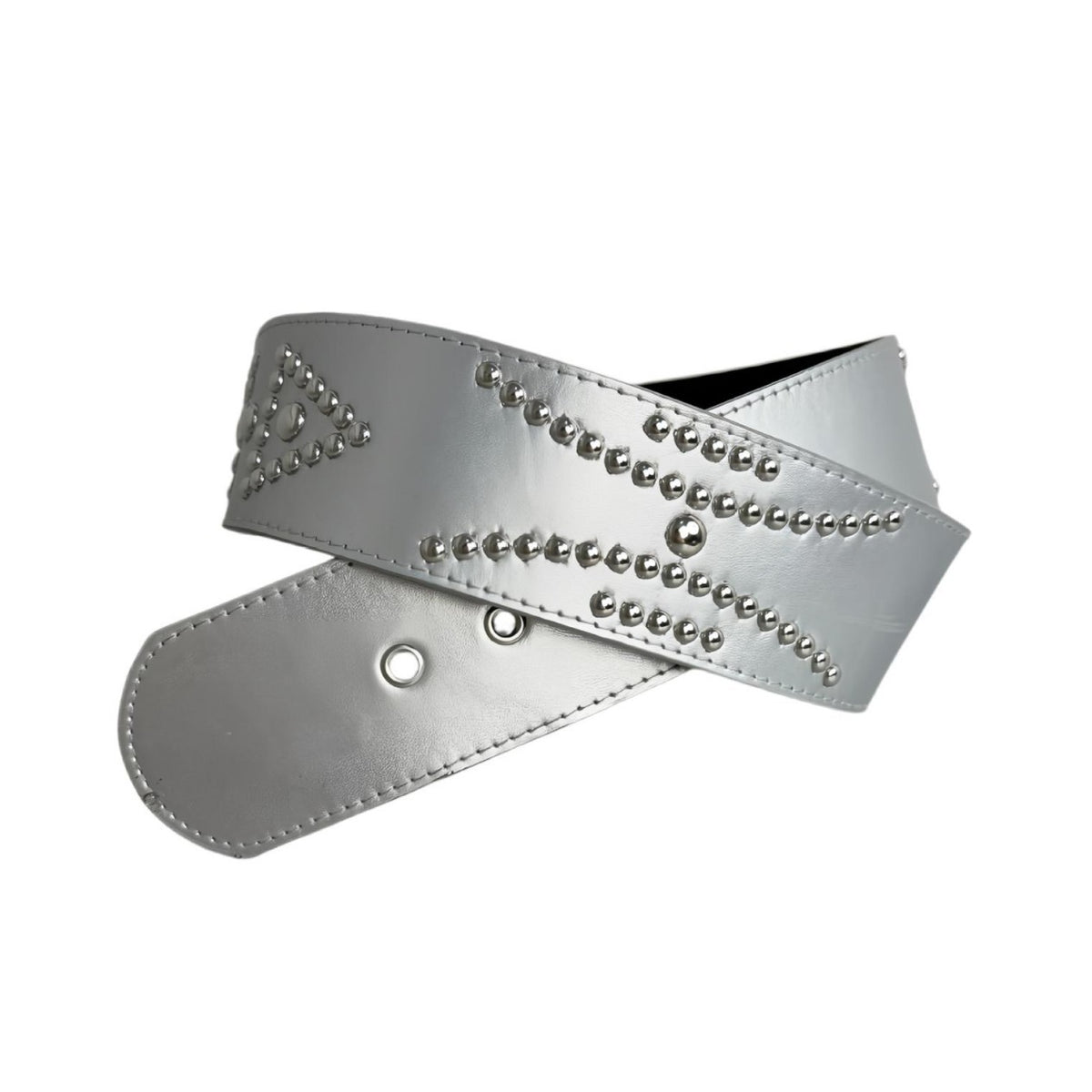 Ceinture large en argent rétro pour femmes