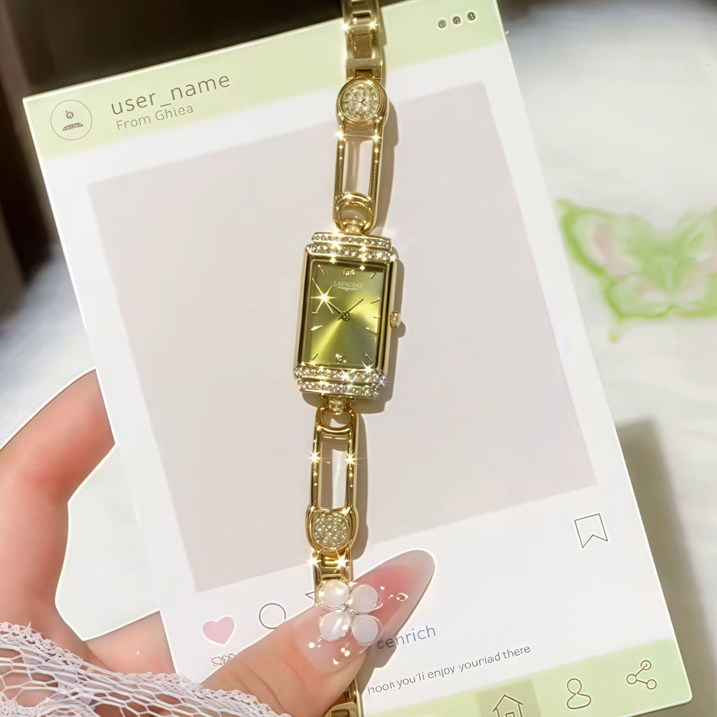 Petite Pin-style montre pour les femmes un choix de niche