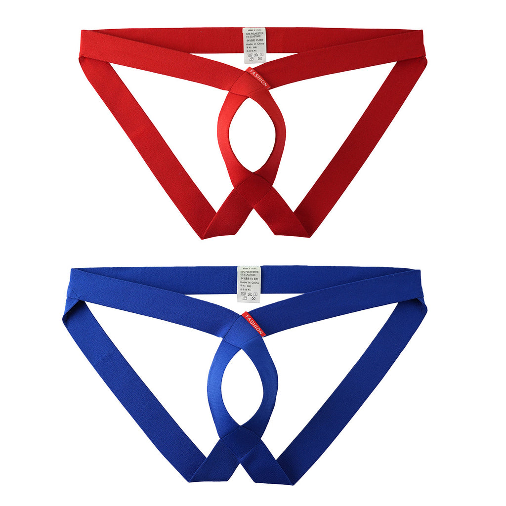 Hommes Sexy Hollowed-out slips personnalisés Stylish T-back Thongs élégants pour un bold moderne
