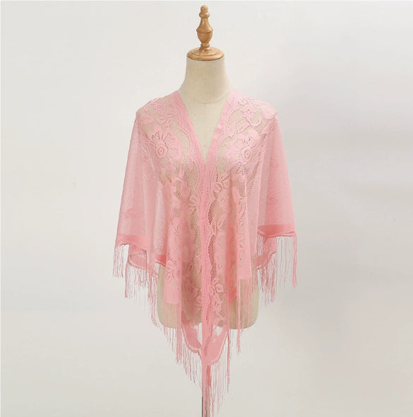Triangle en dentelle respirante pour femmes avec design floral