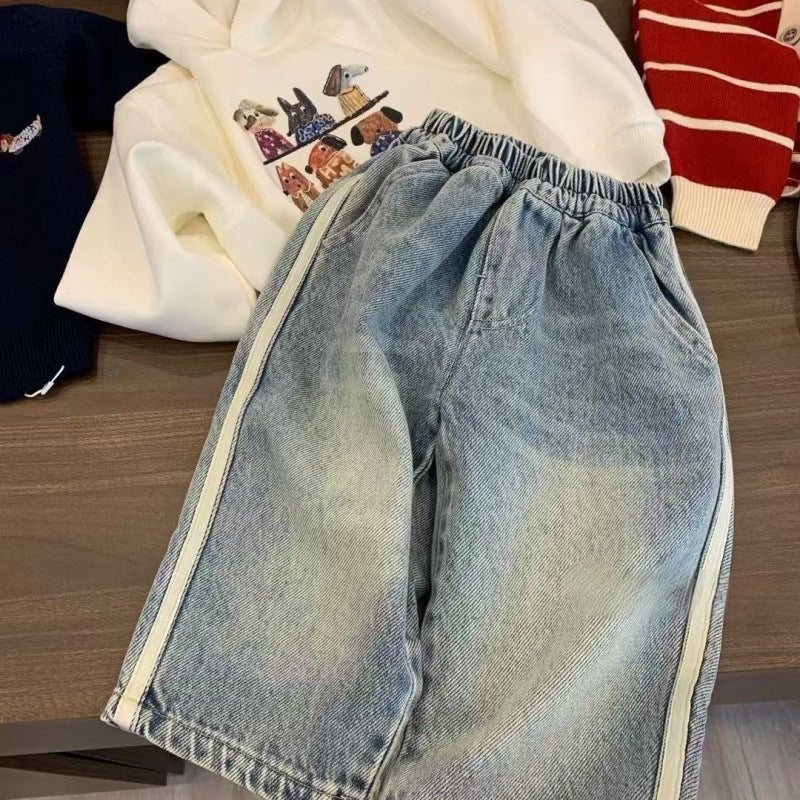 Jeans pour enfants, printemps et automne