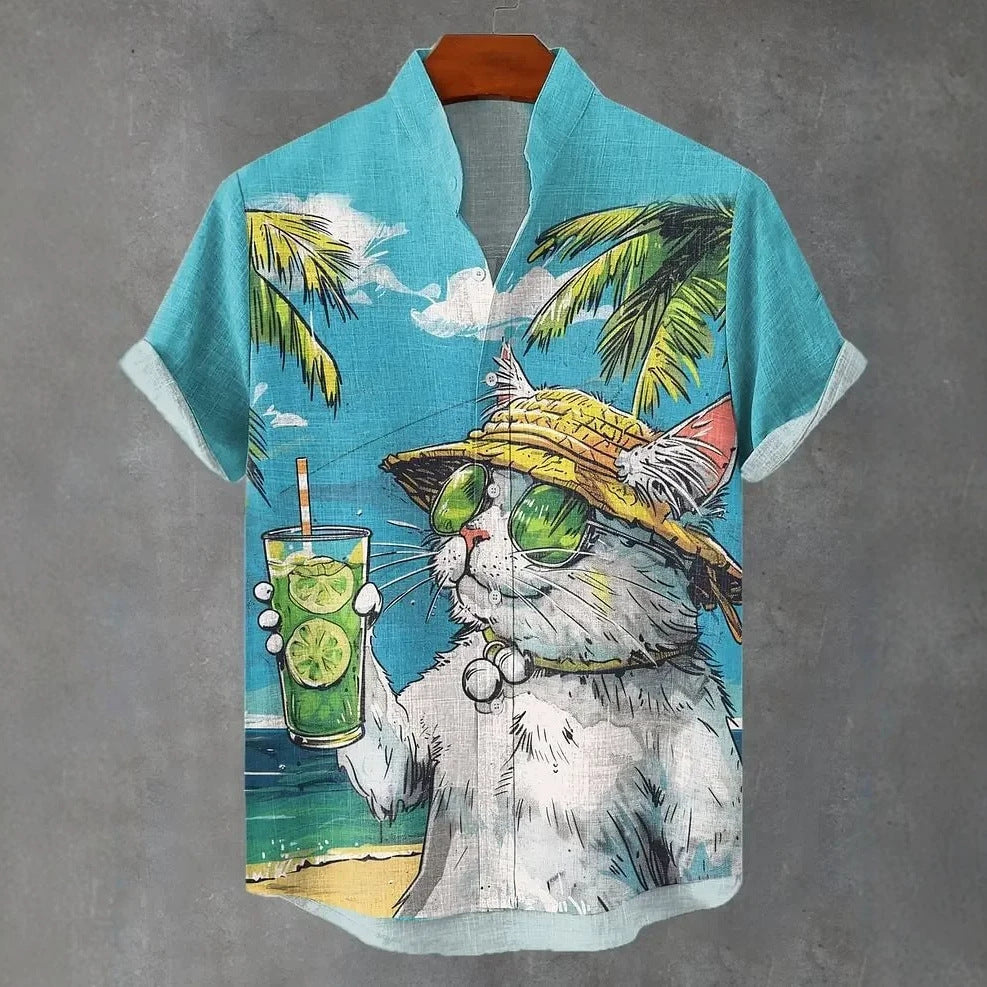 Chemise de plage 3D pour homme