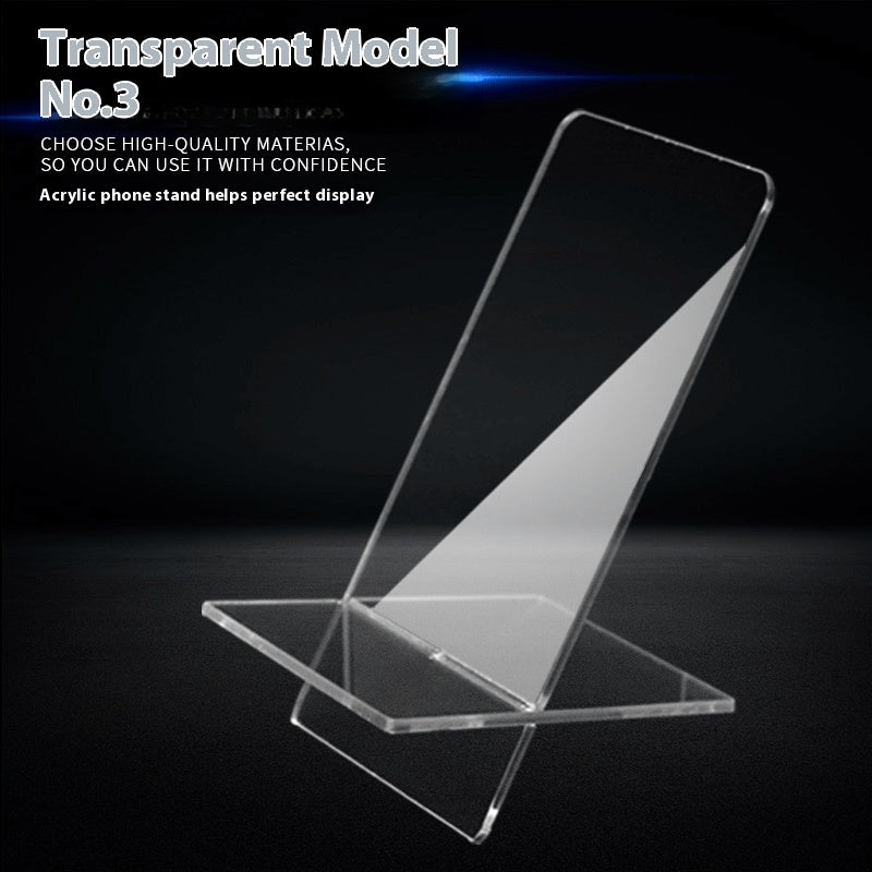 Acrylique support de téléphone mobile comptoir d'affichage support bureau paresseux