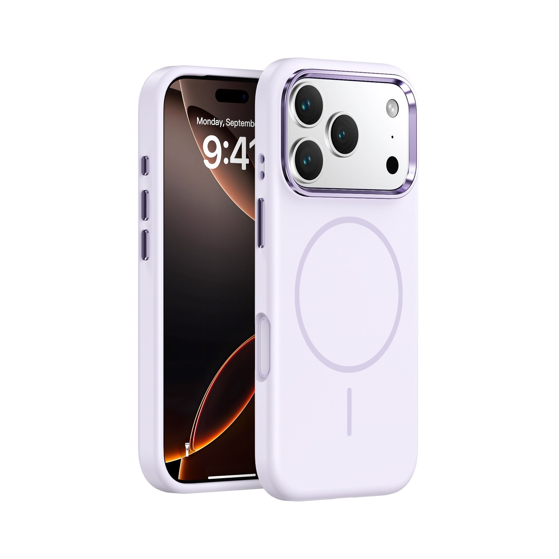 Métal Grand trou magnétique peau sentir tout-inclus Case téléphone