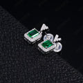 S925 Sterling Silver V-Shape Drop Earrings