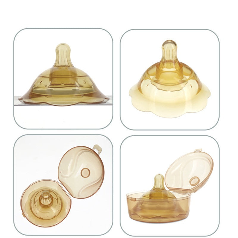 Mamelon d'alimentation interne de correction à double couche en silicone
