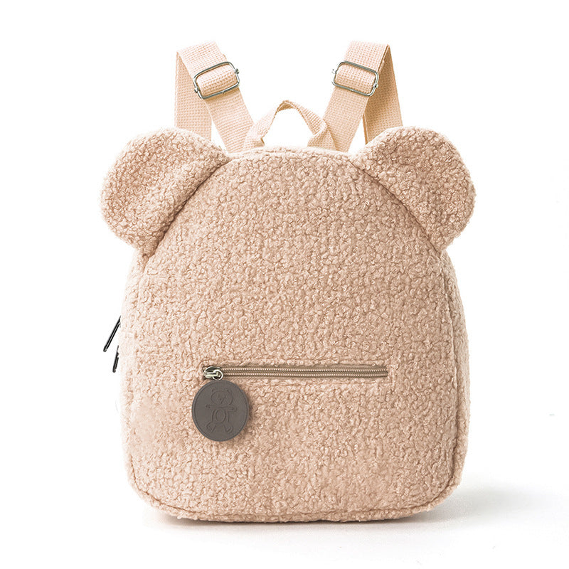 Sac à dos en peluche Mode populaire Casual Ear Teddy Bear Sac à dos Cartoon Sac à dos pour enfants-