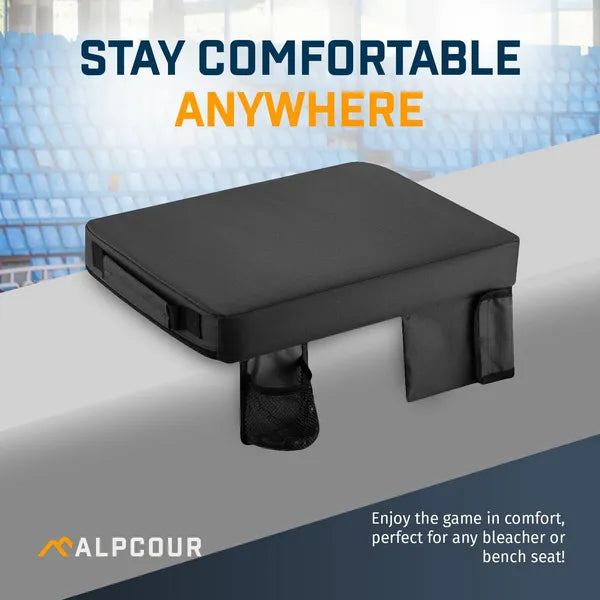 Alpcour Portable chauffant extra épais siège de stade Coussin - 21x 15 pouces Bleacher Coussin Wi