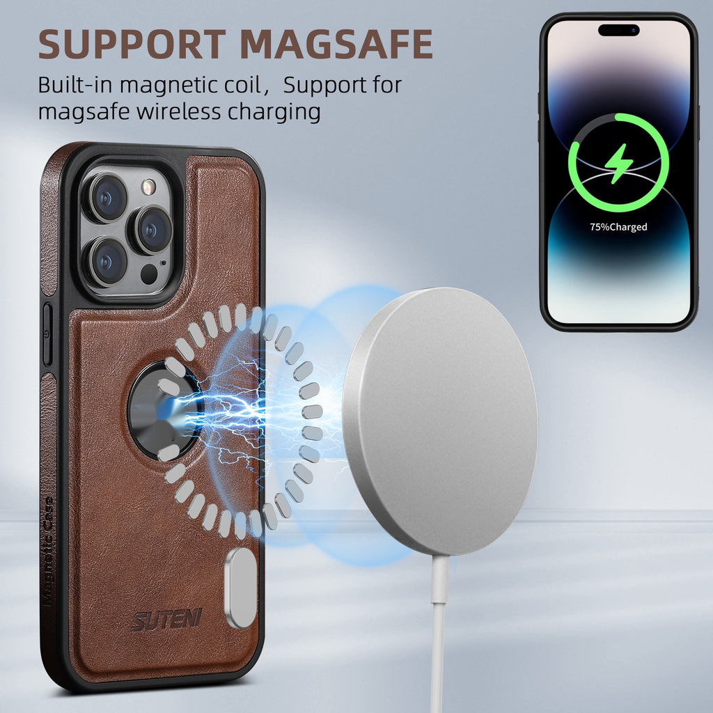 16promax Case de téléphone charge magnétique Manche de protection