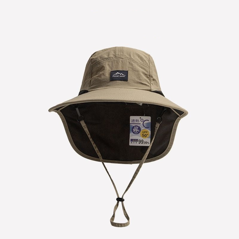 Chapeau extérieur de protection solaire avec chapeau de pêcheur de garde de cou