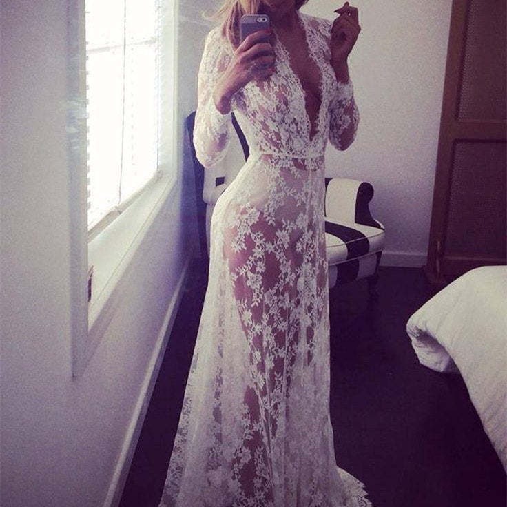 Robe enceinte Pyjamas Dentelle Robe de maternité Femmes