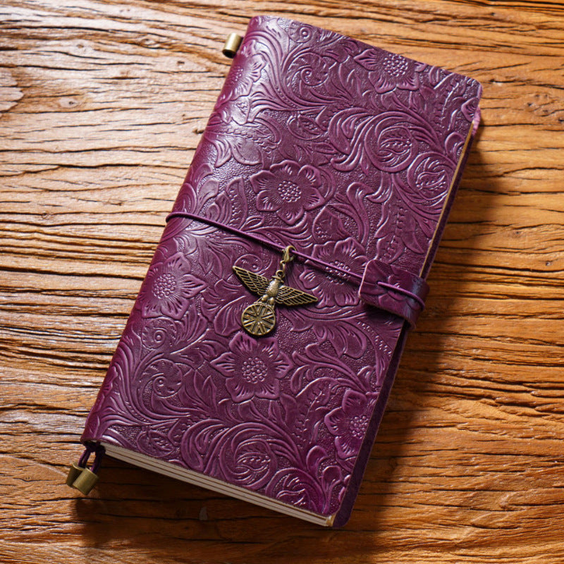 Creative Vintage Gravure Cowhide Voyage Notepad