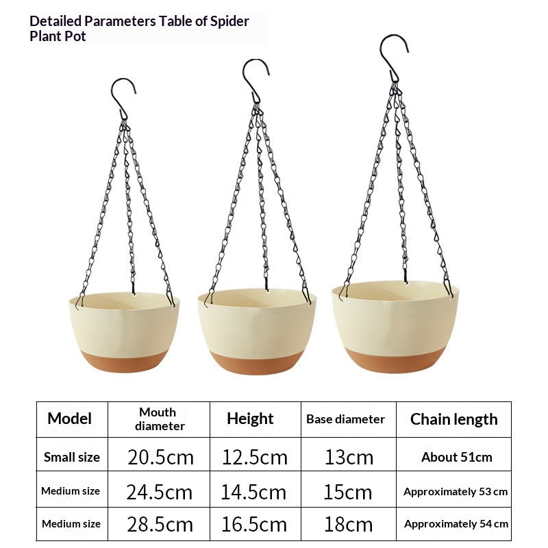 Panier de planteur à suspension en résine épais Pot vertical créatif pour suceurs de pothos Durable