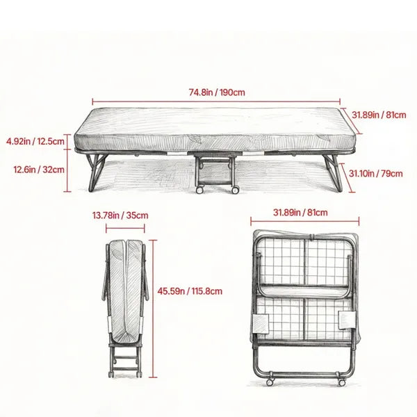 Lit pliable portable