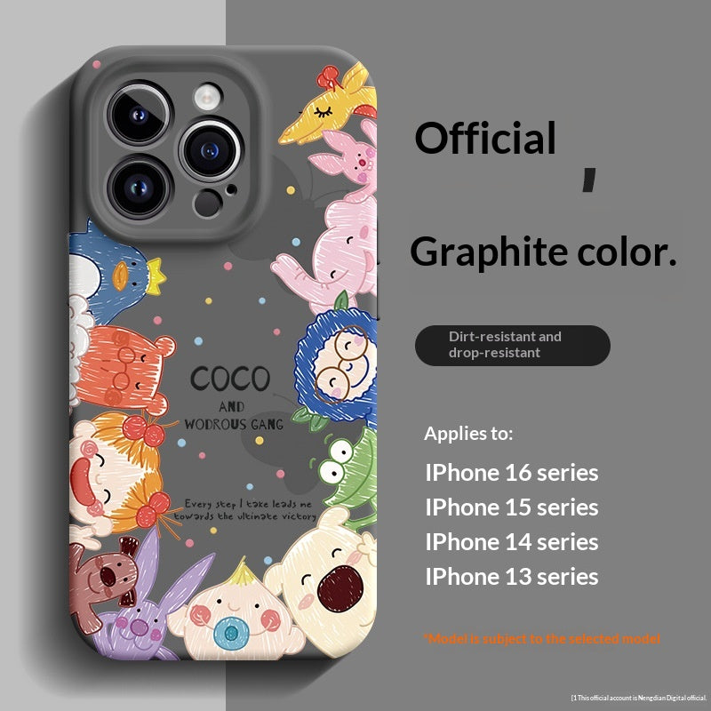 Compatible with the 5 Liquid Silicone 14 Plus Phone Case