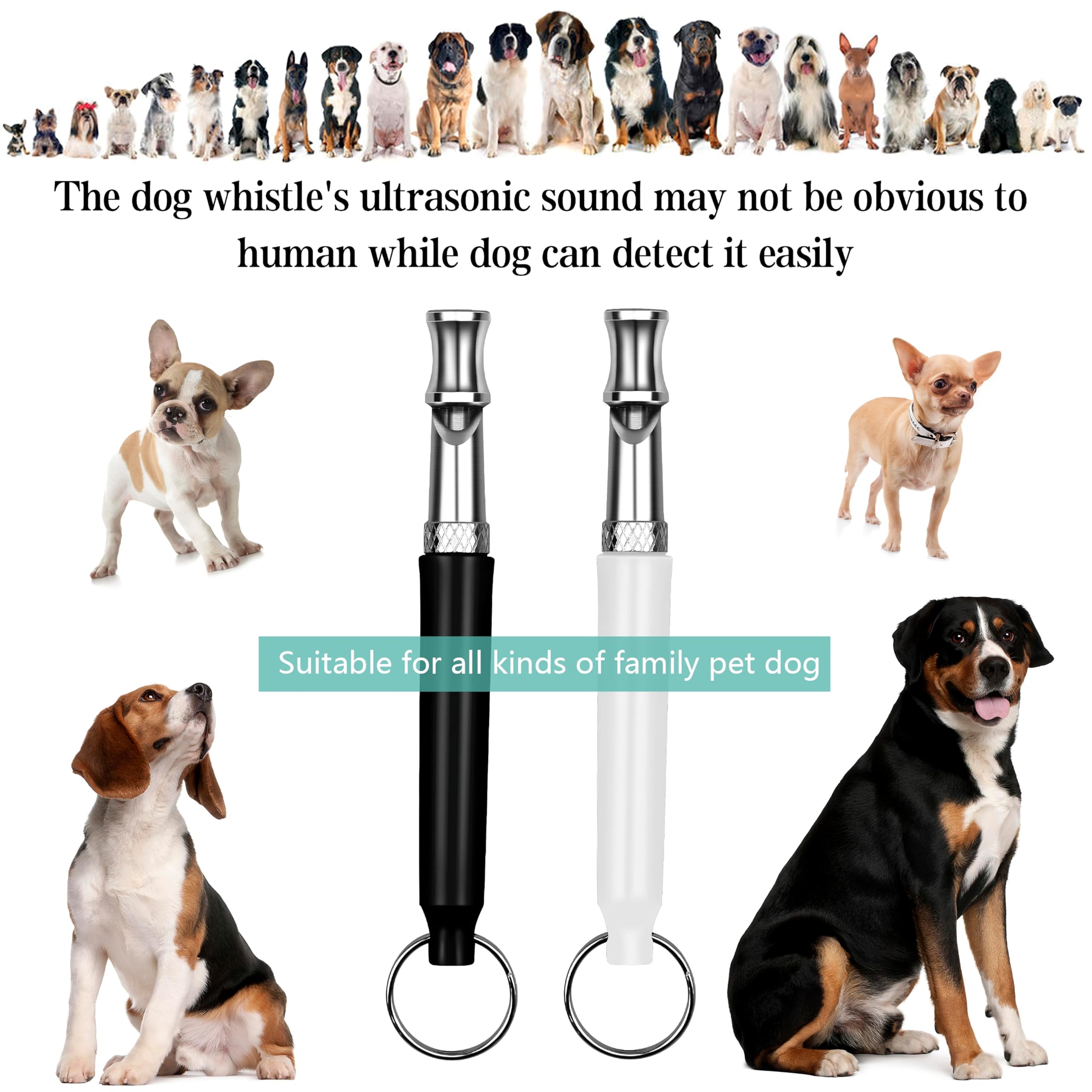 Whistle de chien 2 Pack