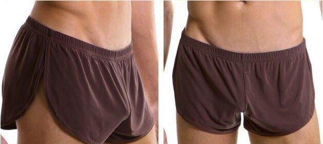 Sous-vêtements pour hommes Silky Round Edge Sports Sous-vêtements Accueil Short