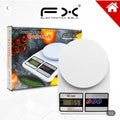 Échelle de cuisine numérique Plaque ronde Accueil Ingrédient de cuisson Balance de pesée 10kg/1g Auto-picku