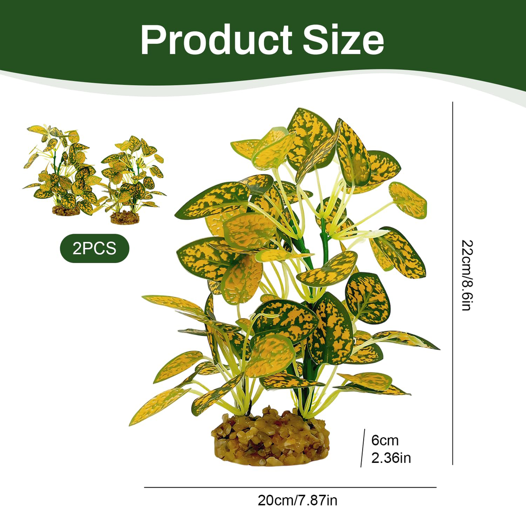 Aquarium en soie Plants 2-Pack