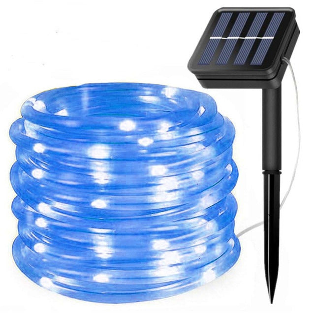 LED Solar Tube lumière chaîne Courtyard Décoration