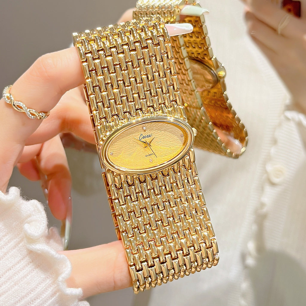 Montre Quartz Vintage pour femmes élégant et tendance