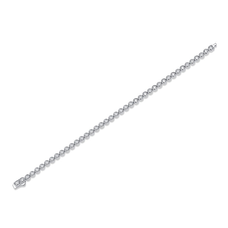S925 Bracelet de tennis en argent 13.2g Moissanite