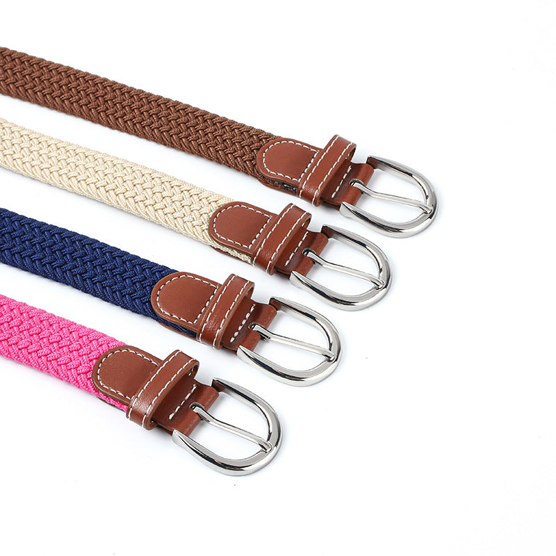 Toile étudiante jeune ceinture élastique tressée