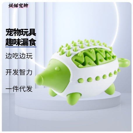 Dog Treat Interactive Chew Toy for Puppies Food-leaking Design Teeth Grinding Cleaning Eng