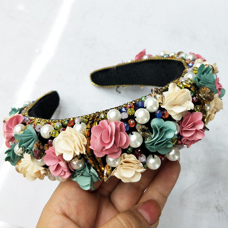 Bandeau fleur de mariée Bandeau de mariée Accessoires de mariage européens et américains