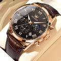 Montre Quartz Lumineuse Imperméable au Timing Multi-fonctionnel