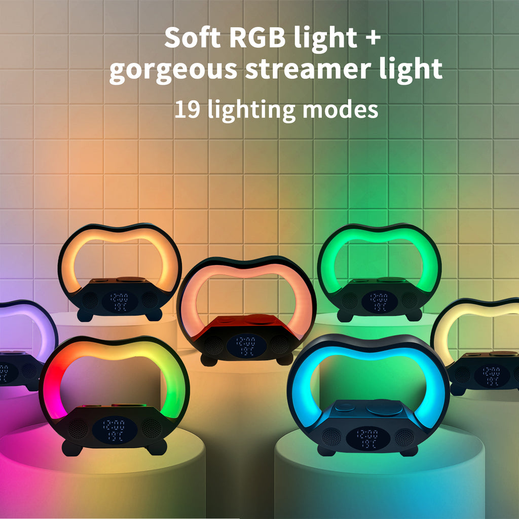 6 In 1 Smart Remote Control Ambiance compatible Bluetooth Lampe de table LED intelligente Multi