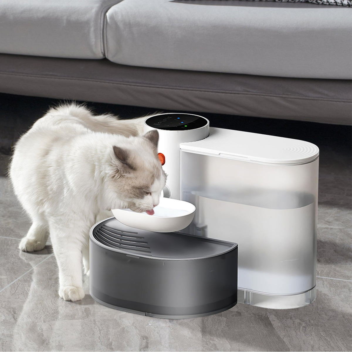 1Pc Smart Pet Fontaine d'eau Distributeur automatique d'eau de chat 3L sans fil Rechargeable Dog Wa