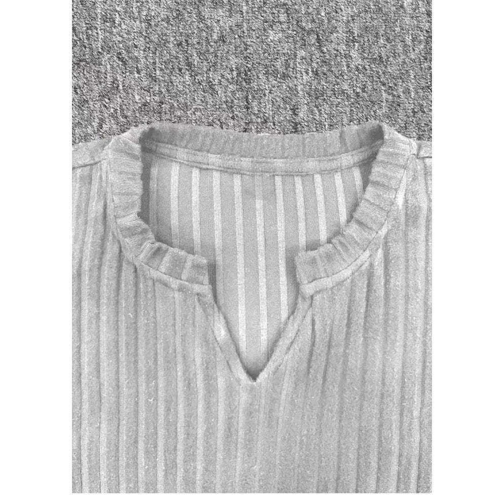 V-col manches longues Hommes tricoté Top